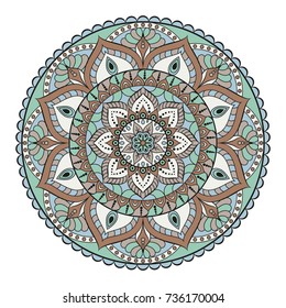 Flower Mandalas. Vintage decorative elements. Oriental pattern, vector illustration. Islam, Arabic, Indian, turkish, pakistan, chinese, ottoman motifs