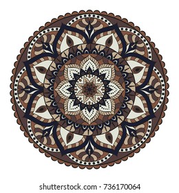 Flower Mandalas. Vintage decorative elements. Oriental pattern, vector illustration. Islam, Arabic, Indian, turkish, pakistan, chinese, ottoman motifs