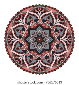 Flower Mandalas. Vintage decorative elements. Oriental pattern, vector illustration. Islam, Arabic, Indian, turkish, pakistan, chinese, ottoman motifs