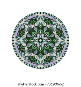 Flower Mandalas. Vintage decorative elements. Oriental pattern, vector illustration. Islam, Arabic, Indian, turkish, pakistan, chinese, ottoman motifs
