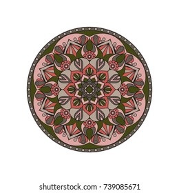 Flower Mandalas. Vintage decorative elements. Oriental pattern, vector illustration. Islam, Arabic, Indian, turkish, pakistan, chinese, ottoman motifs