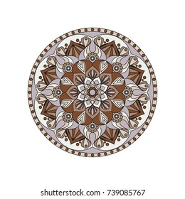 Flower Mandalas. Vintage decorative elements. Oriental pattern, vector illustration. Islam, Arabic, Indian, turkish, pakistan, chinese, ottoman motifs