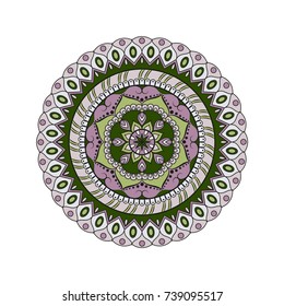 Flower Mandalas. Vintage decorative elements. Oriental pattern, vector illustration. Islam, Arabic, Indian, turkish, pakistan, chinese, ottoman motifs