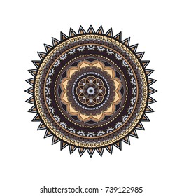 Flower Mandalas. Vintage decorative elements. Oriental pattern, vector illustration. Islam, Arabic, Indian, turkish, pakistan, chinese, ottoman motifs