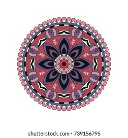 Flower Mandalas. Vintage decorative elements. Oriental pattern, vector illustration. Islam, Arabic, Indian, turkish, pakistan, chinese, ottoman motifs