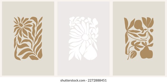 Flower market print. Abstract floral vector illustration. Flower market poster concept template perfect for postcards, wall art, banner etc. Retro 70s, 80s, 90s botanical design.