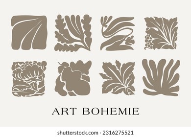 Flower market print set. Hand drawn design for wallpaper, wall decor, print, postcard, cover, template, banner.