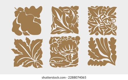 Flower market print set. Flower market poster concept template perfect for postcards, wall art, banner etc. Retro 70s, 80s, 90s botanical design.