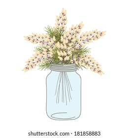 Mason Jar Flowers Images Stock Photos Vectors Shutterstock