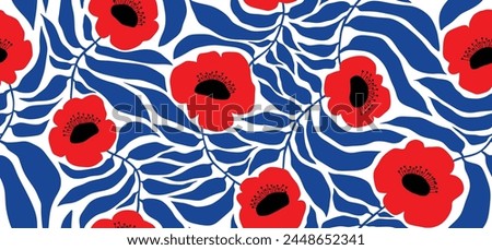 Similar – Image, Stock Photo a poppy flower and poppy flower buds from