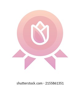icono de plantilla de diseño de logotipo de degradado de flores