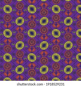 flower mexican style pattern for textile and print,nature background