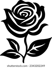 Flower - Minimalist and Flat Logo - Vector illustration