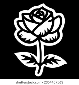 Flower - Minimalist and Flat Logo - Vector illustration