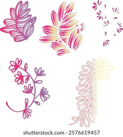 flower minimalist work for design
