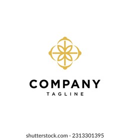 Flower Mining Logoicon vector template.eps