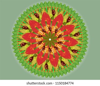 Flower Mix Rotate Vector
