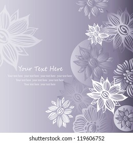 Flower modern background, Invitation card