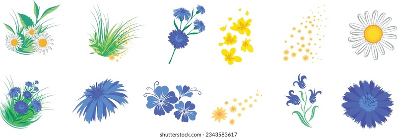 flower modern illustration. Vector illustration