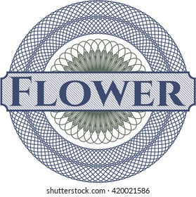 Rosette estilo dinero de las flores