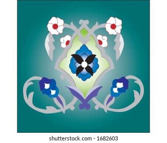 Flower motif.