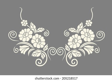 Flower motif for design