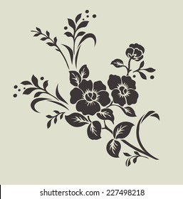 Flower motif for design