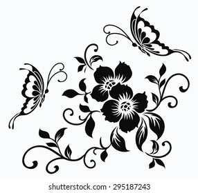 Flower motif for design.
