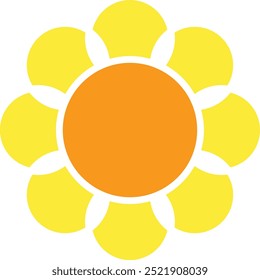 flower motif design element, flower icon