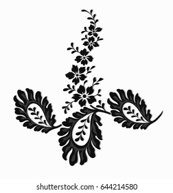 Flower motif hand draw for design.