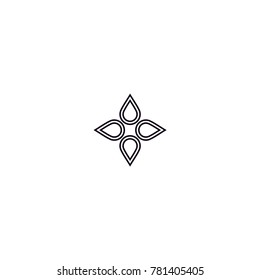 flower motif icon