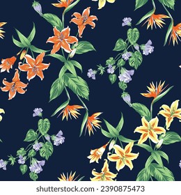 motivos florales, sin costura, diminuta, vintage, motif, folk, floración, sencillez, flores silvestres, millefleurs, estampado floral, chic rústico, envoltura de regalo, elegante, estampado de moda, chic y sin costura, floral sin costura