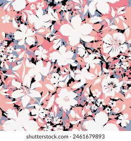 flower motif, seamless, tiny, vintage, motif, folk, blooming, simplicity, wild flowers, millefleurs, floral pattern, rustic chic, gift wrap, elegant, fashion print, shabby chic, seamless floral, flora