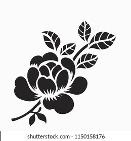 Flower motif sketch for design