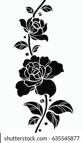 Flower motif sketch for design
