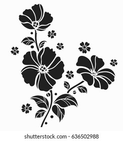 Flower motif sketch for design
