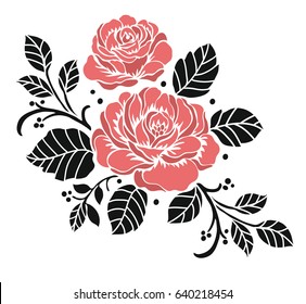 Flower motif sketch for design
