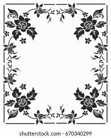 Flower motif sketch for design
