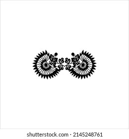 Flower Motifs Pattern. Decoration for Interior, Exterior, Carpet, Textile, Garment, Cloth, Silk, Tile, Plastic, Paper, Wrapping, Wallpaper, Pillow, Sofa, Background, Ect. Vector Illustration