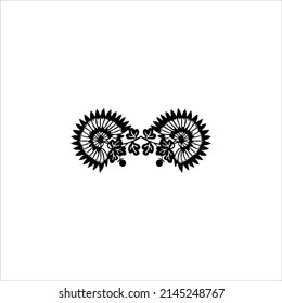 Flower Motifs Pattern. Decoration for Interior, Exterior, Carpet, Textile, Garment, Cloth, Silk, Tile, Plastic, Paper, Wrapping, Wallpaper, Pillow, Sofa, Background, Ect. Vector Illustration