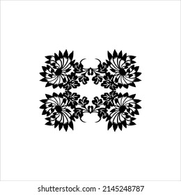 Flower Motifs Pattern. Decoration for Interior, Exterior, Carpet, Textile, Garment, Cloth, Silk, Tile, Plastic, Paper, Wrapping, Wallpaper, Pillow, Sofa, Background, Ect. Vector Illustration