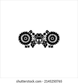Flower Motifs Pattern. Decoration for Interior, Exterior, Carpet, Textile, Garment, Cloth, Silk, Tile, Plastic, Paper, Wrapping, Wallpaper, Pillow, Sofa, Background, Ect. Vector Illustration