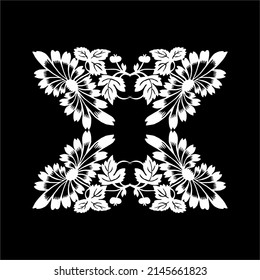 Patrón de motivos de las flores. Decoración de interiores, exteriores, alfombras, textiles, prendas de vestir, tela, seda, mosaico, plástico, papel, envuelto, tapicería, almohada, sofás, fondo, etc. Ilustración vectorial