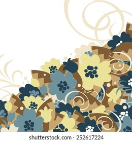 Flower motive, autumn.