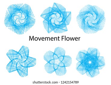 flower movement abstract