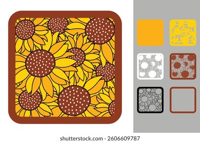 Flower multilayered 3d paper craft design for crafting