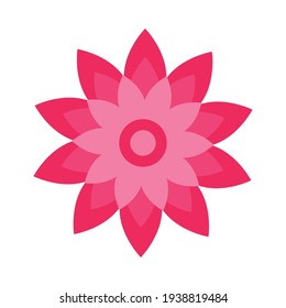 flower natural decoration icon isolated