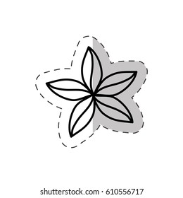 flower natural ornate cut line vector illustraiton eps 10