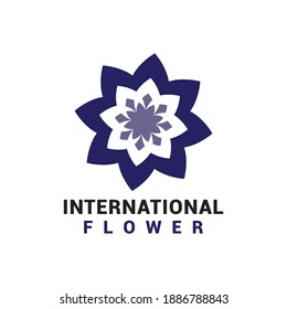 Flower Nature beauty logo icon vector template.