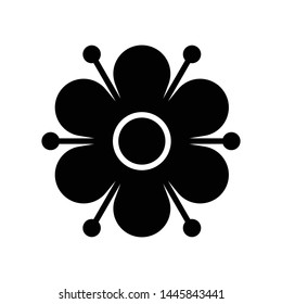 Flower Nature Element Vector Icon Design Template